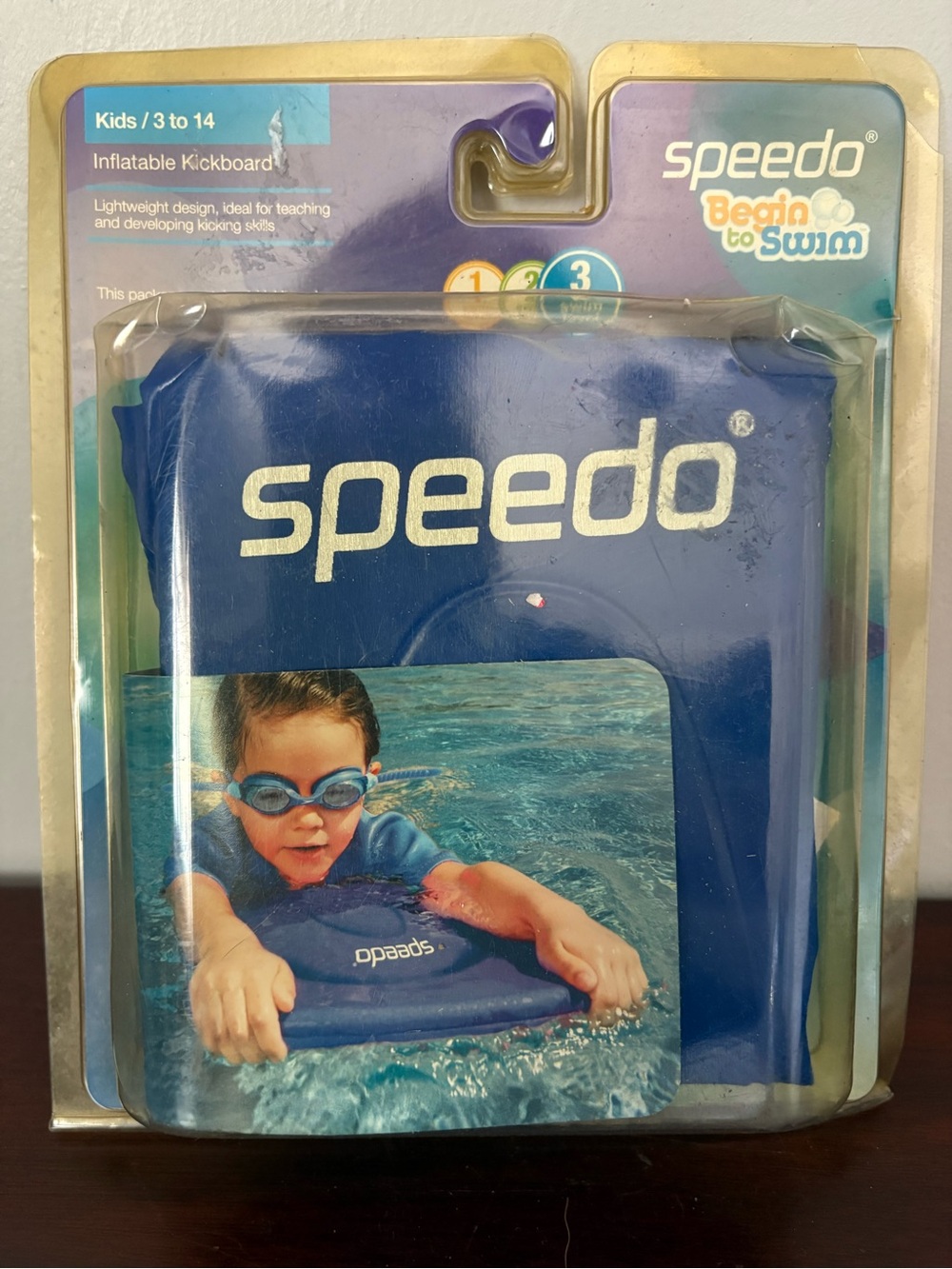Speedo Begin To Swim Inflatable Kickboard For Ages 3-14 NEW IN BOX SEALED